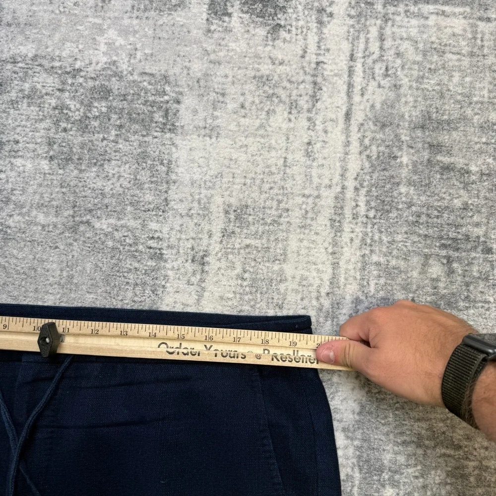 Ermenegildo Zegna Pants Mens 38x28 Blue Drawstring Trouser Jogger Quiet Luxury